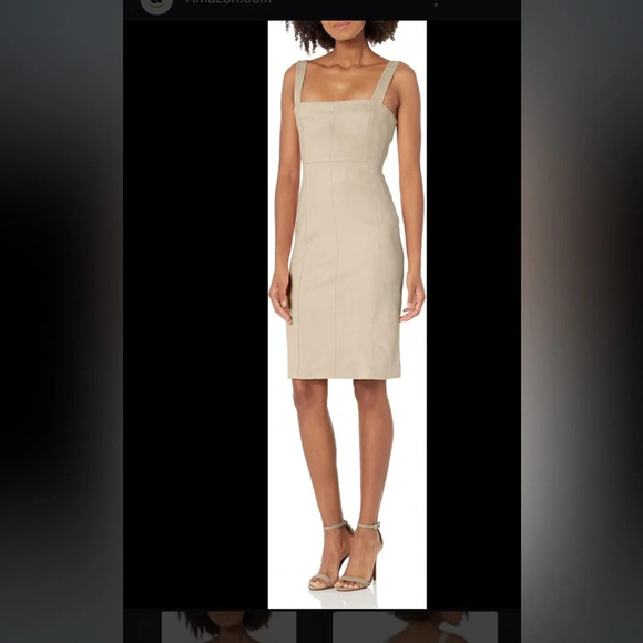 Guess Sleeveless Rossella Faux Suede Dress - Picture 1 of 7